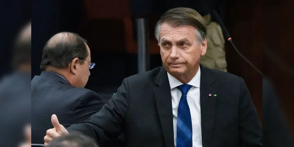 Bolsonaro em registro após deixar a presidência