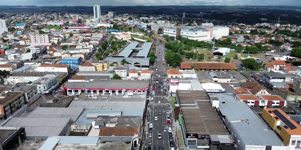Região central de Ponta Grossa
