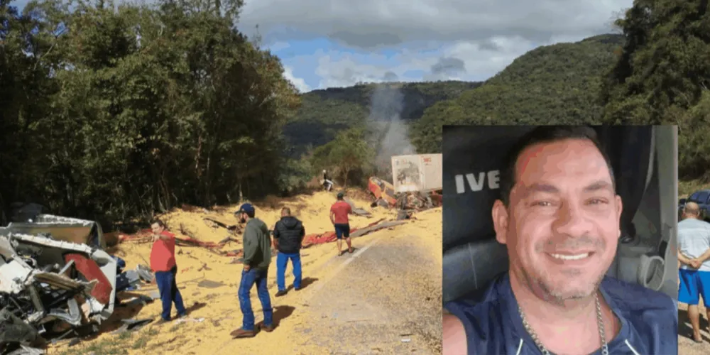 Imagem ilustrativa da imagem Caminhoneiro de Carambeí morre em grave acidente na BR-277, em Guarapuava