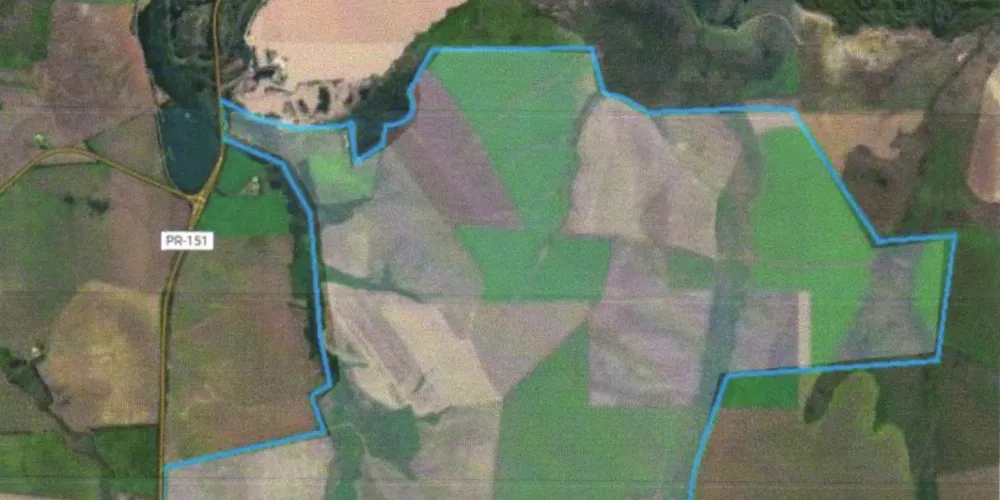 Área está localizada nas proximidades do Aeroporto Sant'Ana, com acesso pela PR-151