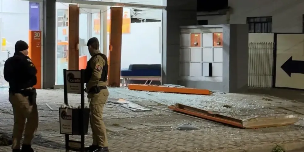 Ao que indica, criminosos não conseguiram levar dinheiro