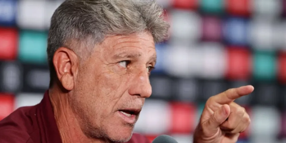 Renato Gaúcho concedeu uma entrevista coletiva antes da partida contra o Chelsea