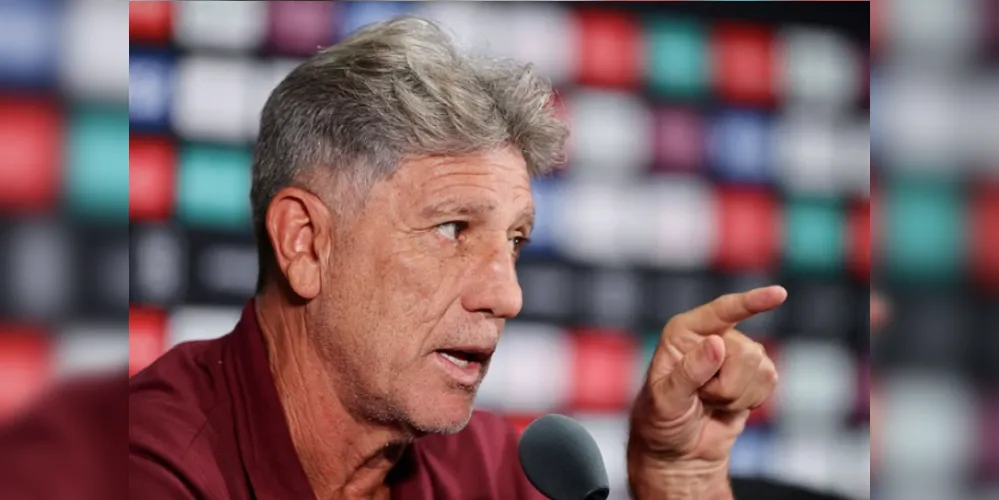 Renato Gaúcho concedeu uma entrevista coletiva antes da partida contra o Chelsea