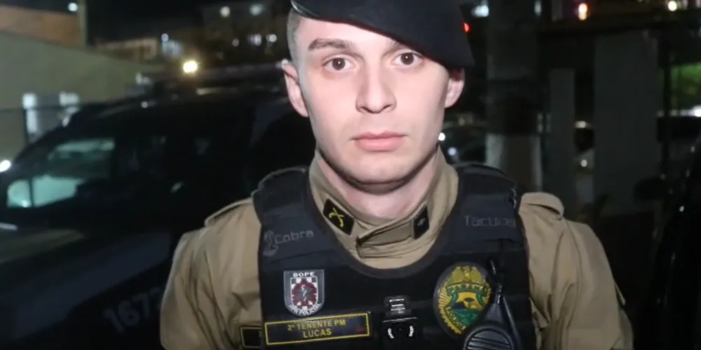 O 2º Tenente Lucas concedeu uma entrevista ao Portal aRede para explicar a ocorrência