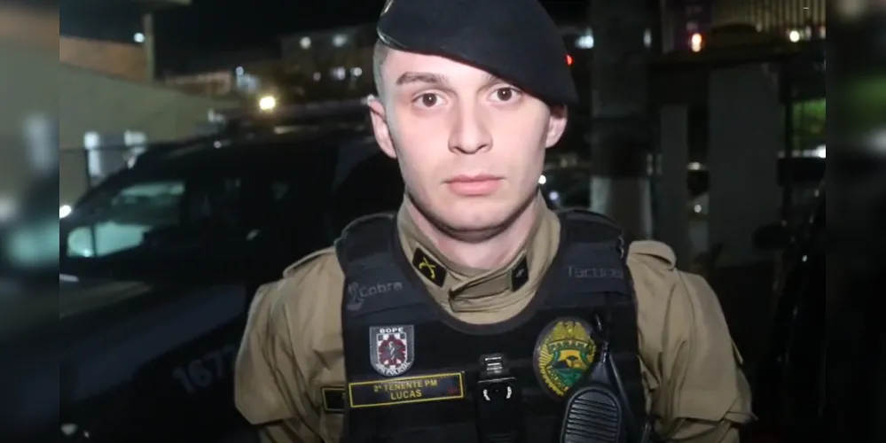 O 2º Tenente Lucas concedeu uma entrevista ao Portal aRede para explicar a ocorrência