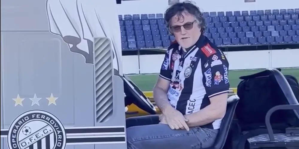 Padre Joel Nalepa usa Germano Krüger para convidar fiéis para Festa de São Cristóvão