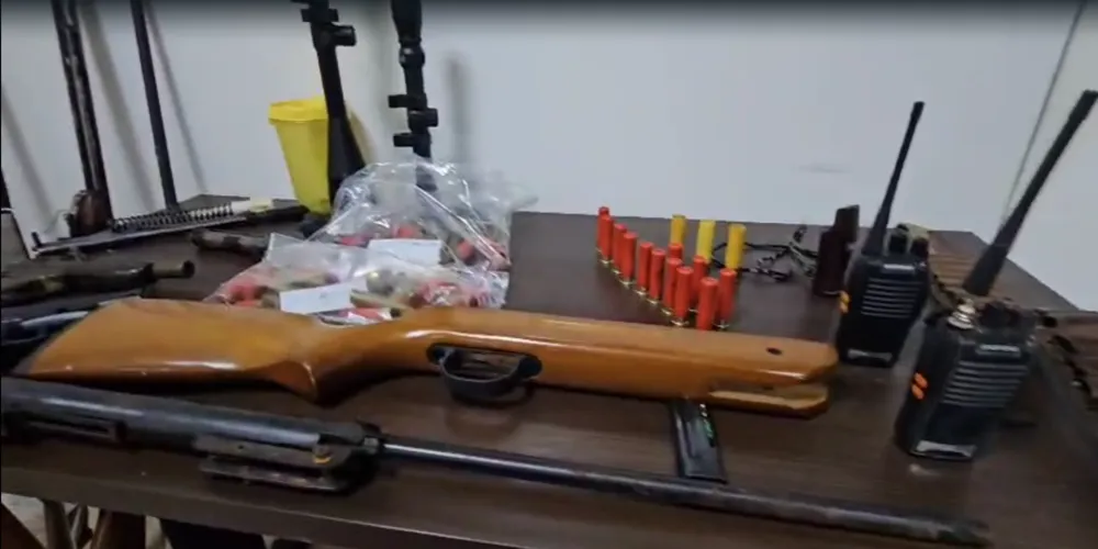 Sete armas de fogo foram apreendidas em mandado de operação