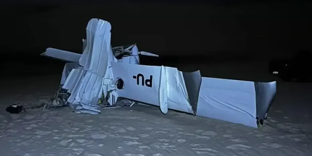 Aeronave foi dada como desaparecida na tarde de sábado (9)