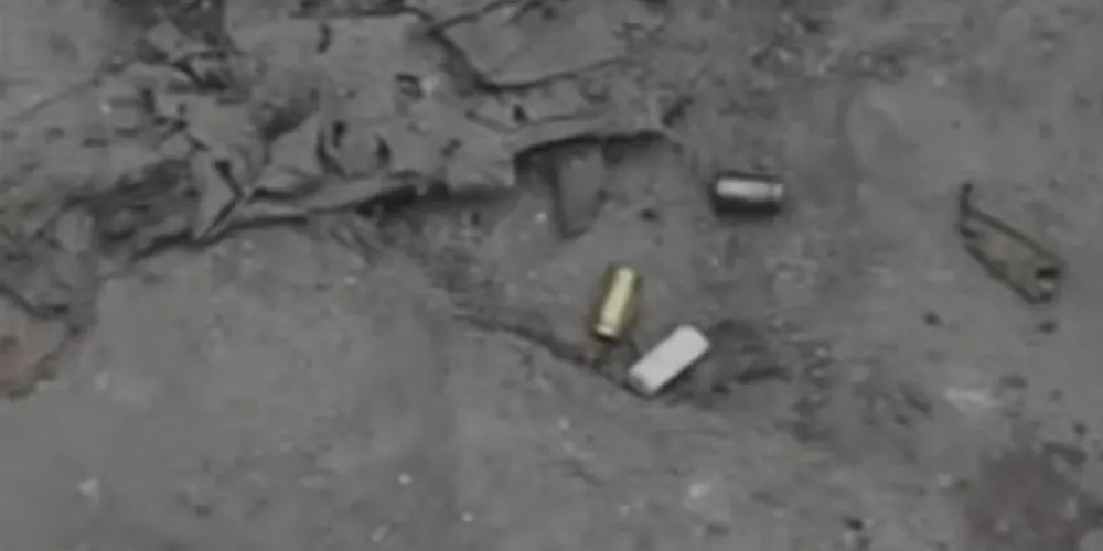 Projéteis encontrados no local onde criança foi atingida