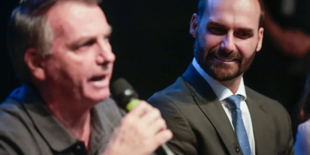 Os percentuais do pai foram os mesmos atribuídos a Eduardo Bolsonaro