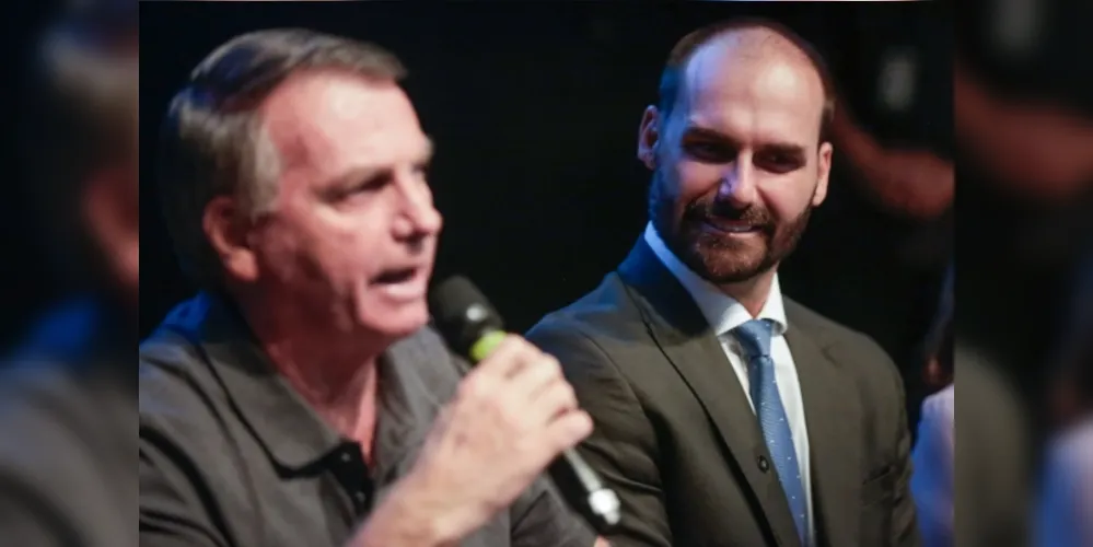Os percentuais do pai foram os mesmos atribuídos a Eduardo Bolsonaro