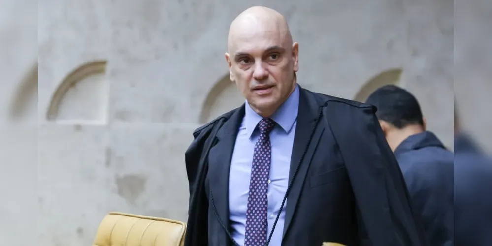 Alexandre de Moraes em sessão plenária do Supremo Tribunal Federal (STF)