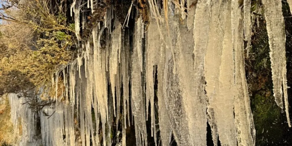 Na Serra, pontos registraram a geada negra