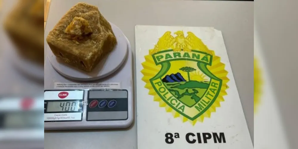 Droga foi apreendia