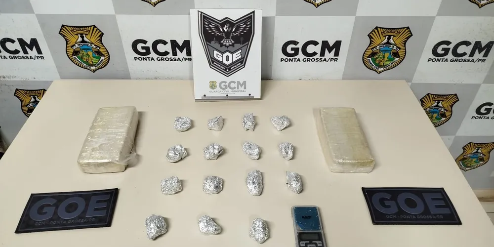 Tabletes de crack que foram apreendidos pela GCM