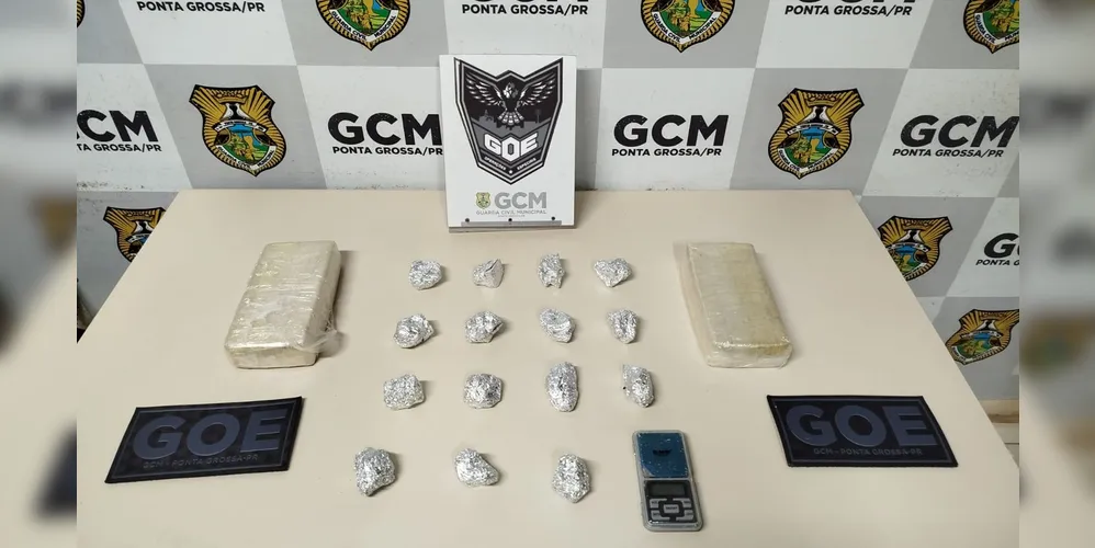 Tabletes de crack que foram apreendidos pela GCM