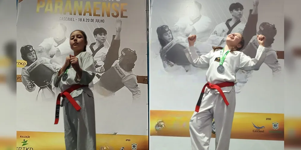 Isadora trouxe a medalha de prata para Ponta Grossa