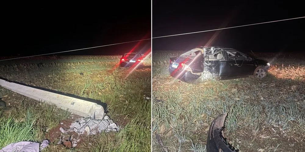 Acidente ocorreu no sentido Castro - Tibagi