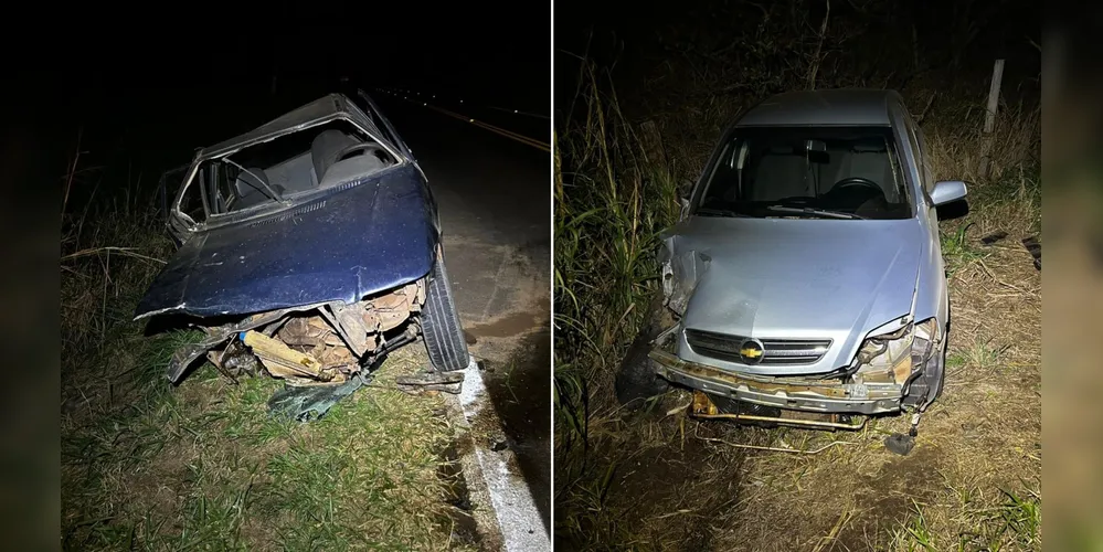Os carros envolvidos no acidente possuíam placas de Cândido de Abreu