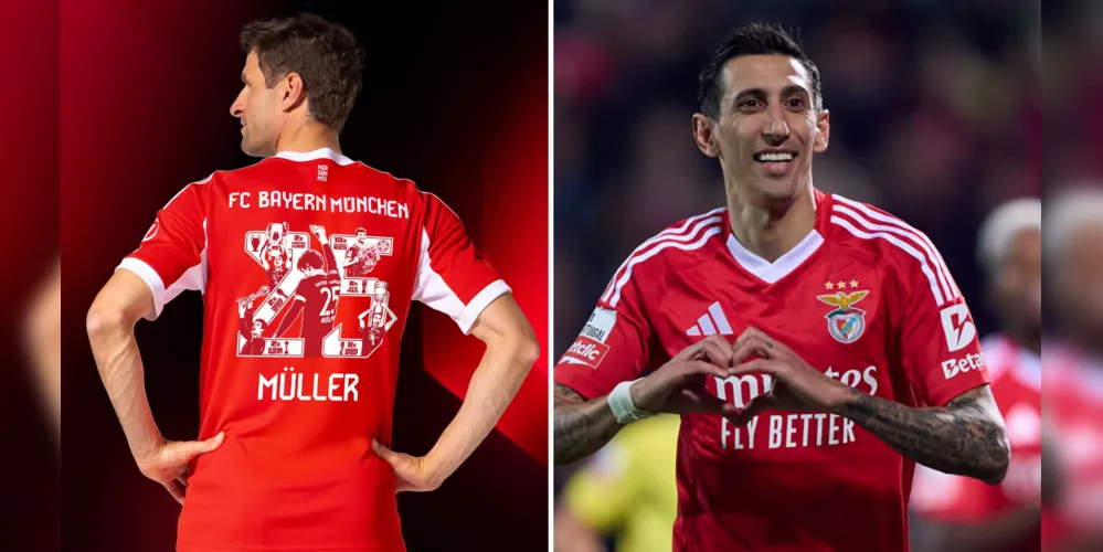 Müller e Di María em tom de despedida com seus clubes atuais