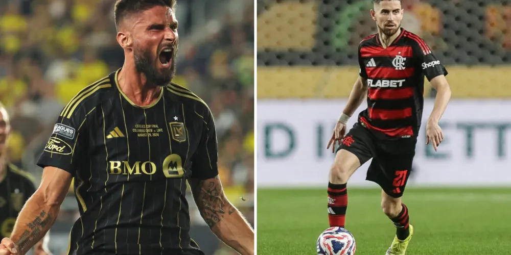 Olivier Giroud e o novo volante do Flamengo, Jorginho