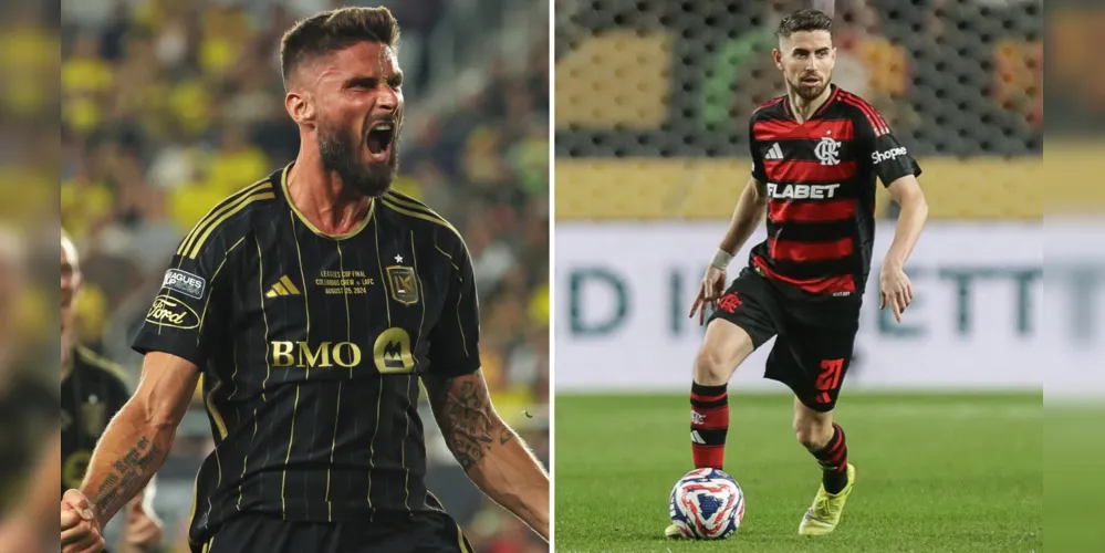 Olivier Giroud e o novo volante do Flamengo, Jorginho