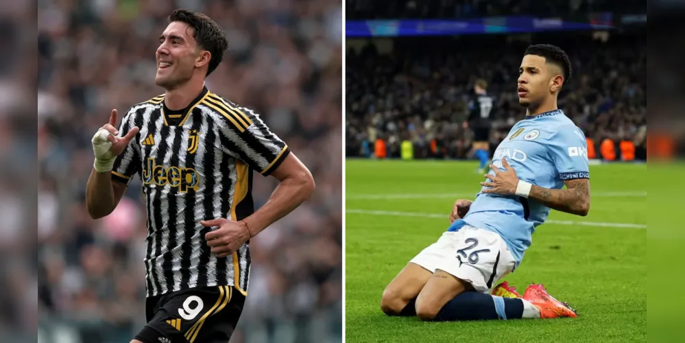 Vlahovíc e Savinho são titulares na partida de hoje por Juventus e City