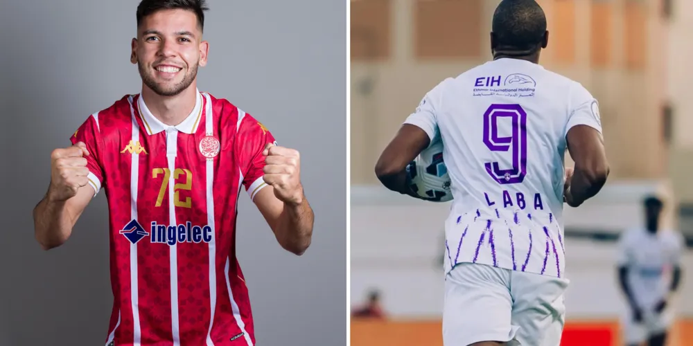 Brasileiro Guilherme Ferreira é titular pelo Wydad; Laba é o centroavante da seleção do Togo e do Al Ain