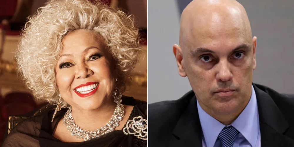 Alcione e Alexandre de Moraes