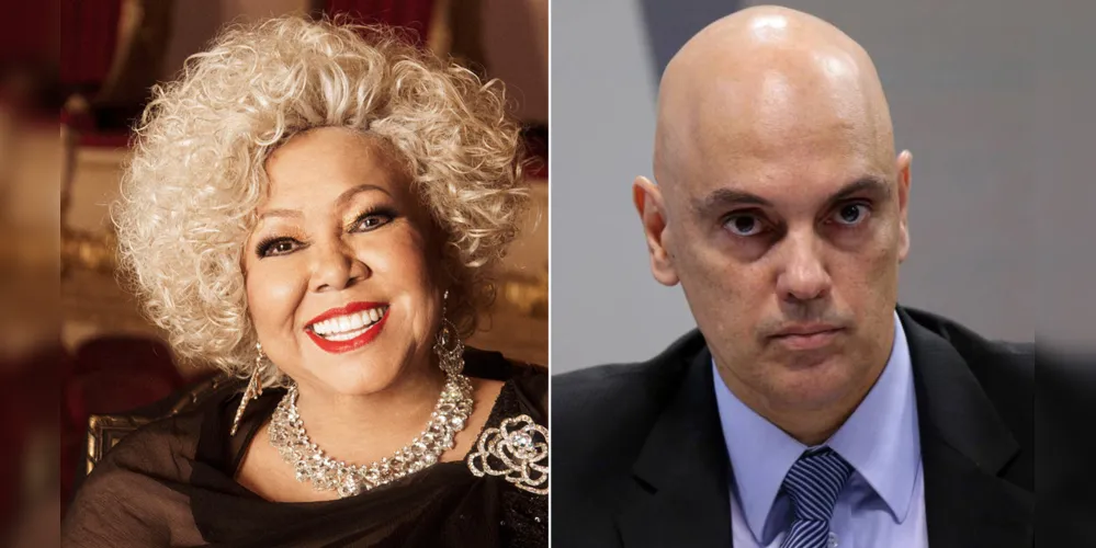 Alcione e Alexandre de Moraes