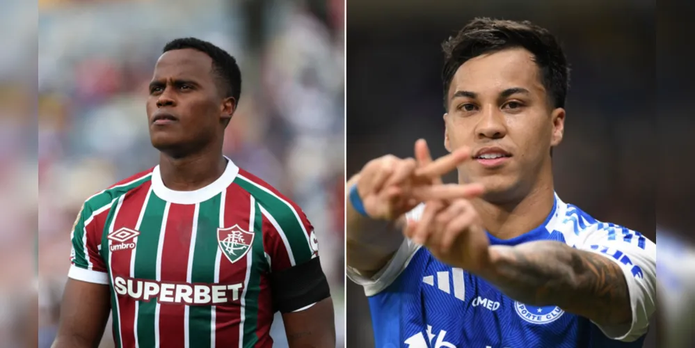 Jhon Arias que pode estar indo para o futebol inglês e Kaio Jorge, artilheiro do Brasileirão
