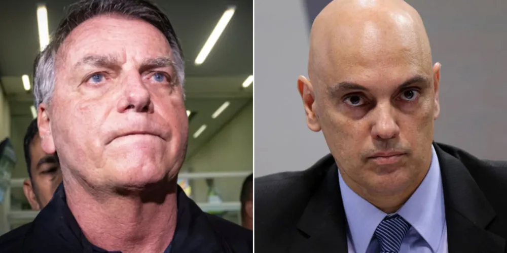 Jair Bolsonaro e Alexandre de Moraes