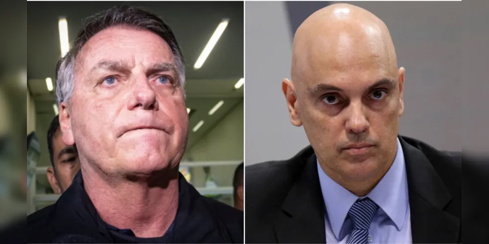 Jair Bolsonaro e Alexandre de Moraes