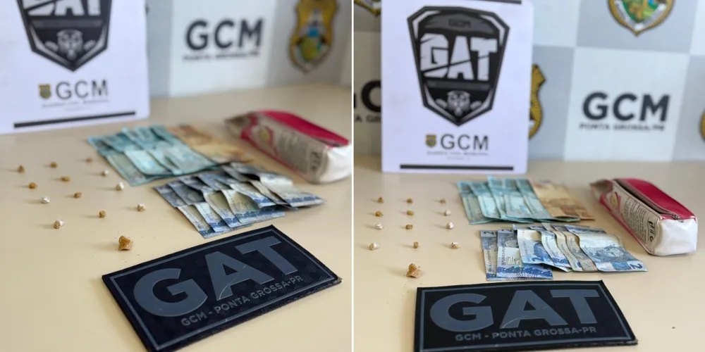 GCM apreende crack e dinheiro em comércio no Cará-Cará
