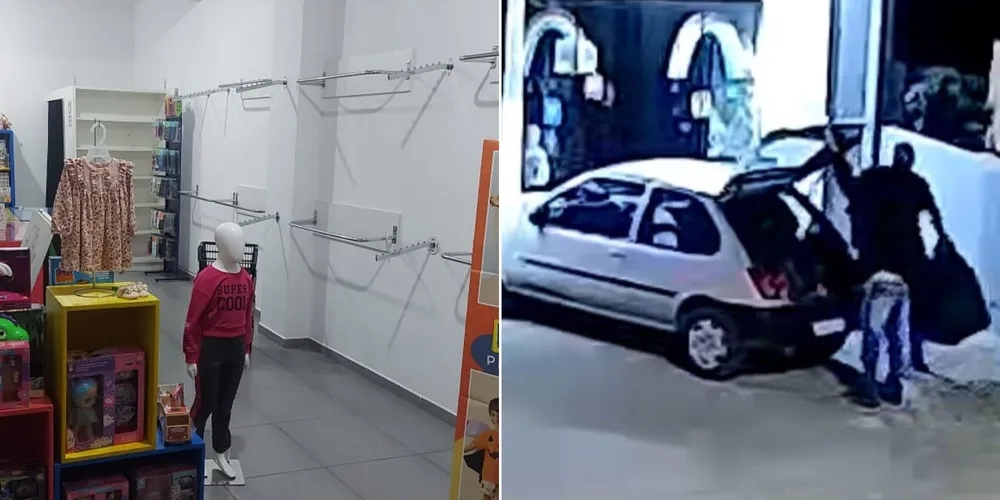 Criminosos levaram grande parte das mercadorias