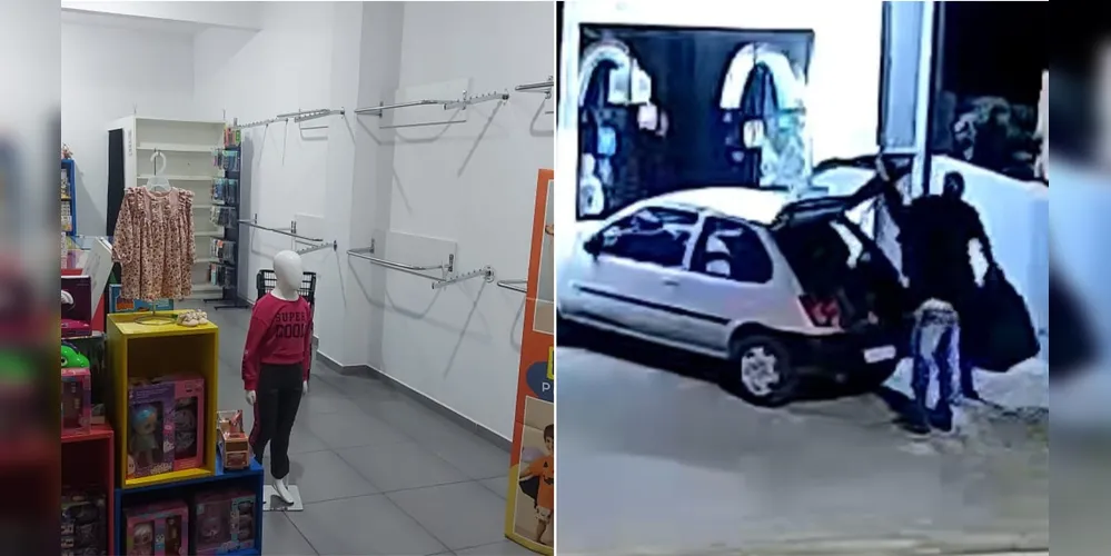 Criminosos levaram grande parte das mercadorias