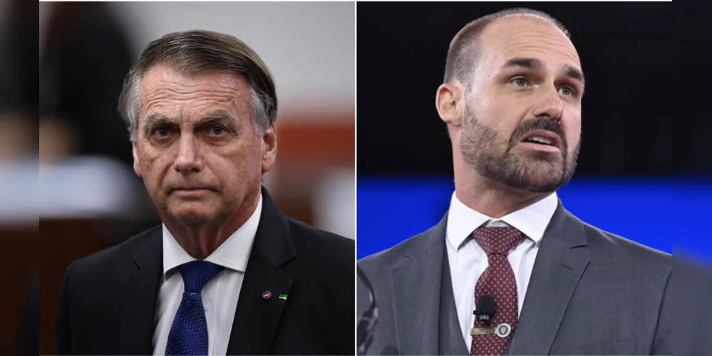 Jair Messias Bolsonaro e Eduardo Bolsonaro