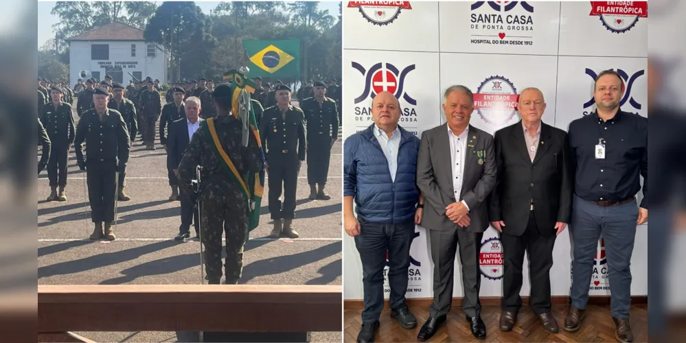 Juarez Antonio Carvalho recebeu uma homenagem do Exército Brasileiro