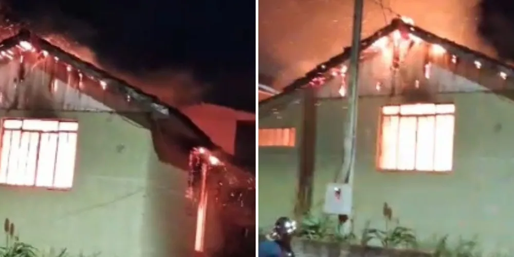 Bombeiros foram acionados para conter as chamas