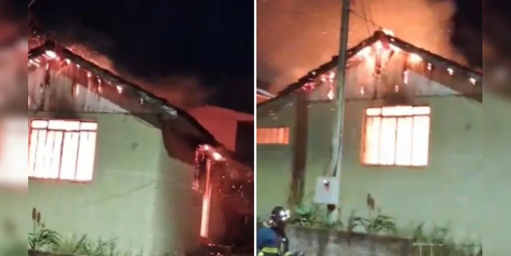 Bombeiros foram acionados para conter as chamas
