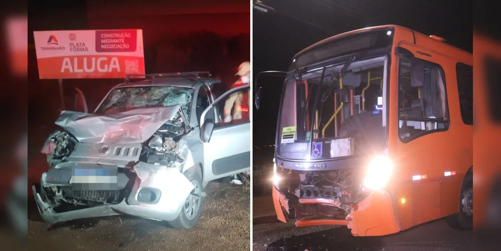 Ônibus estava sem passageiros