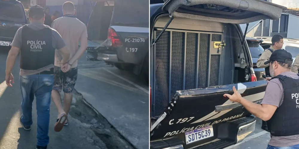 O suspeito residia atualmente na cidade de Itararé