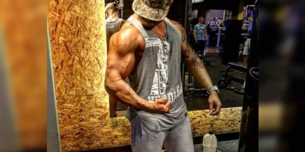 Suspeito de 35 anos gostava de exibir os músculos nas redes sociais