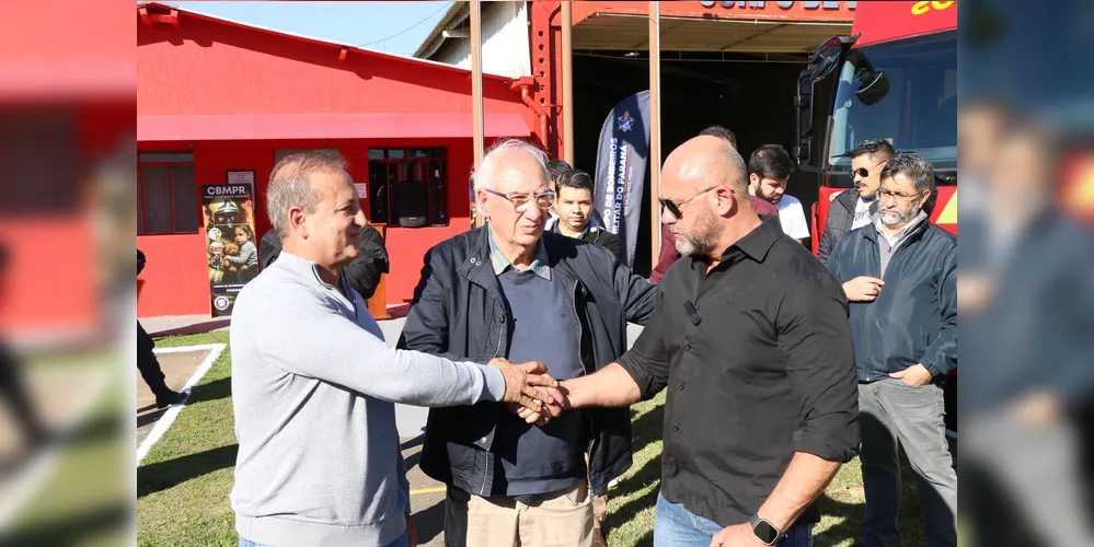 Moacyr Fadel, Reinaldo Cardoso e Coronel Hudson estiveram reunidos