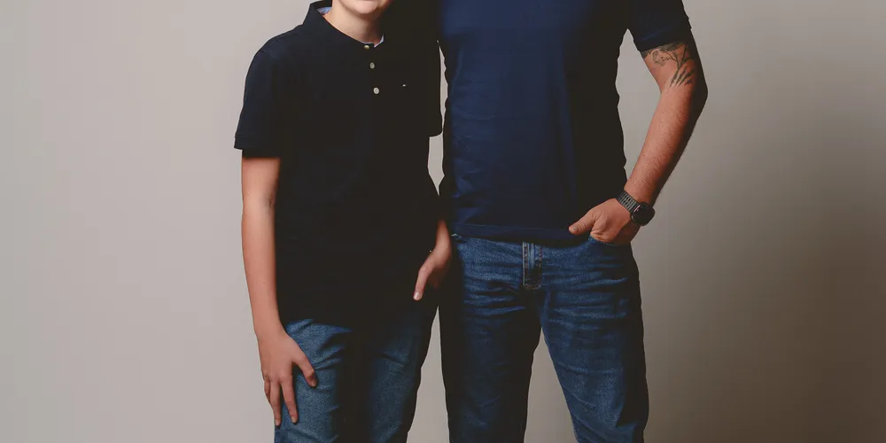 Flávio Gorte e seu filho Murillo Gorte