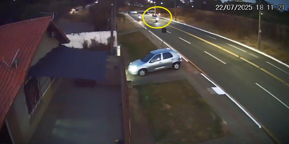 Câmera registrou o início do incêndio em Olarias