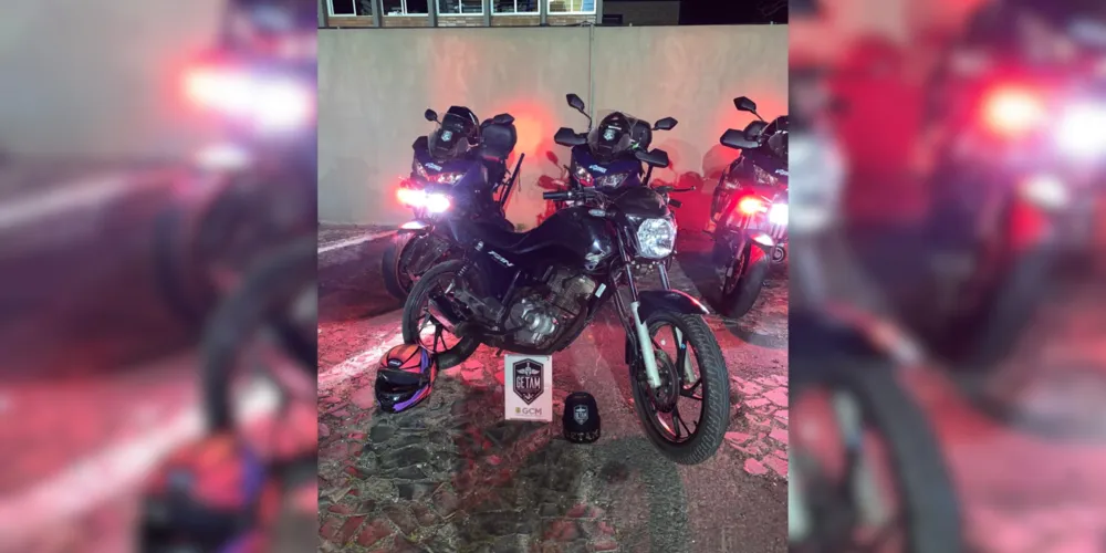 Motocicleta apreendida pela GCM