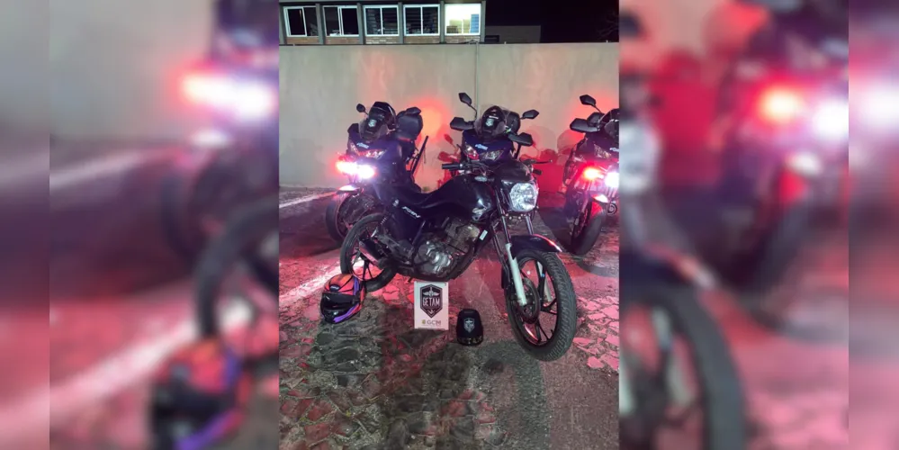 Motocicleta apreendida pela GCM