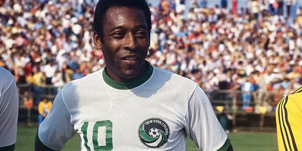 Pelé jogando pelo New York Cosmos