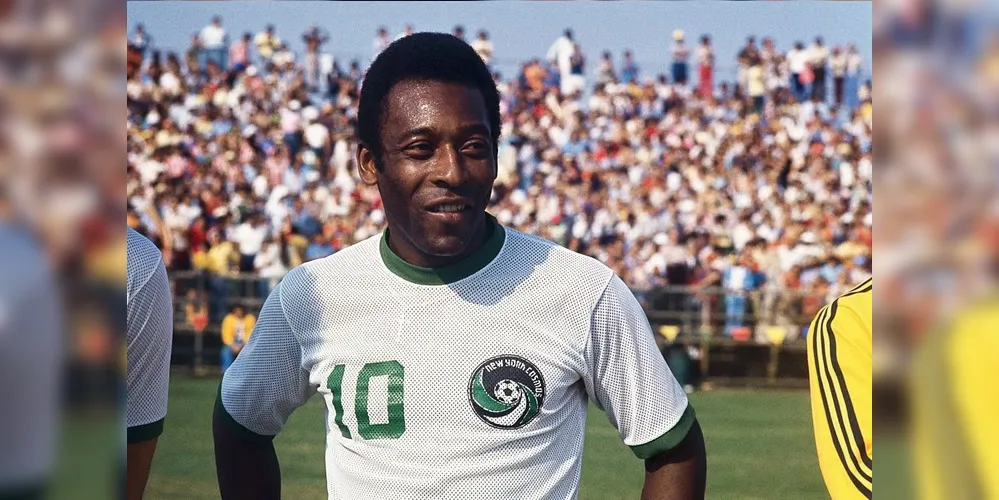Pelé jogando pelo New York Cosmos